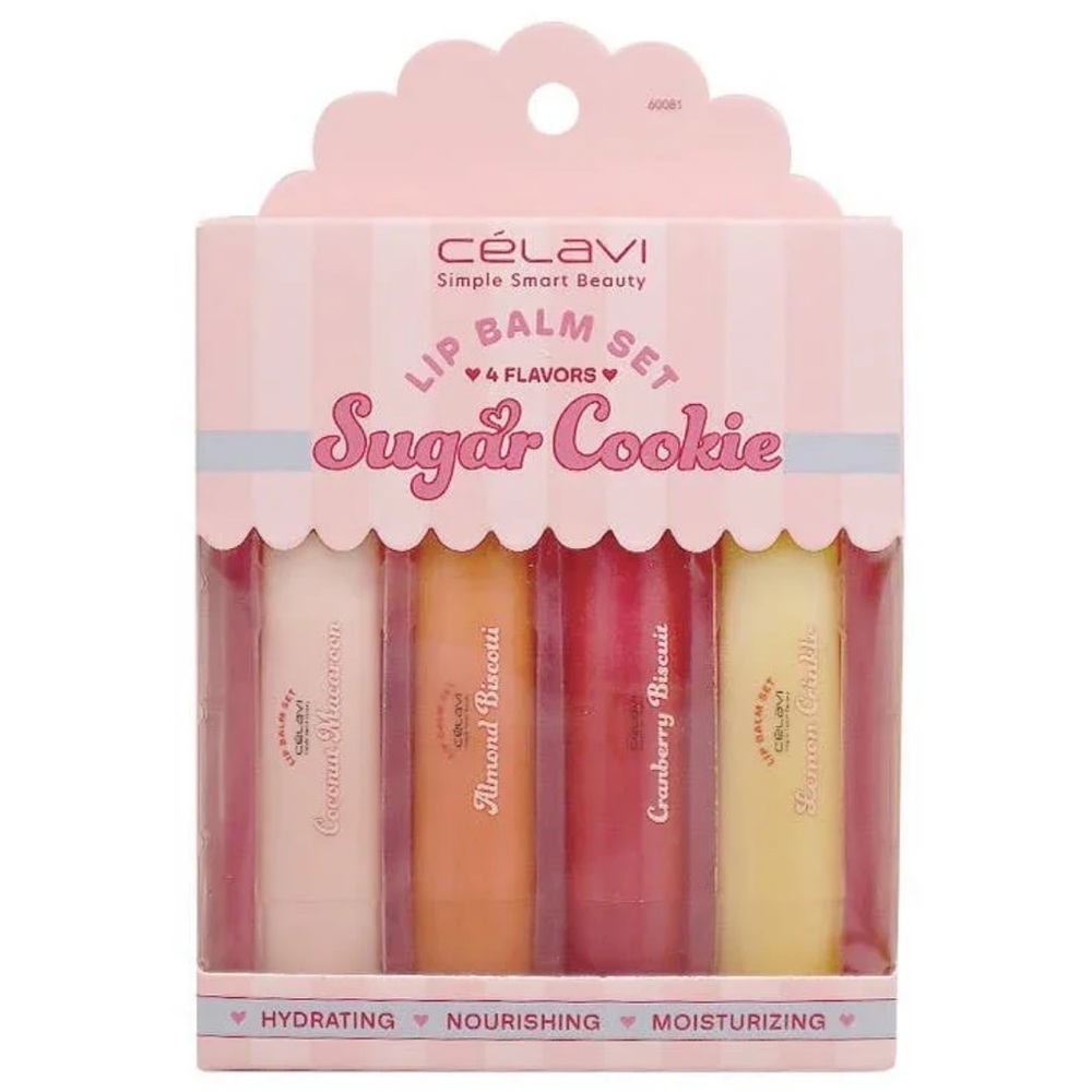 NIB BUY NOW Celavi Sugar Cookie Lip Balm 4pcs